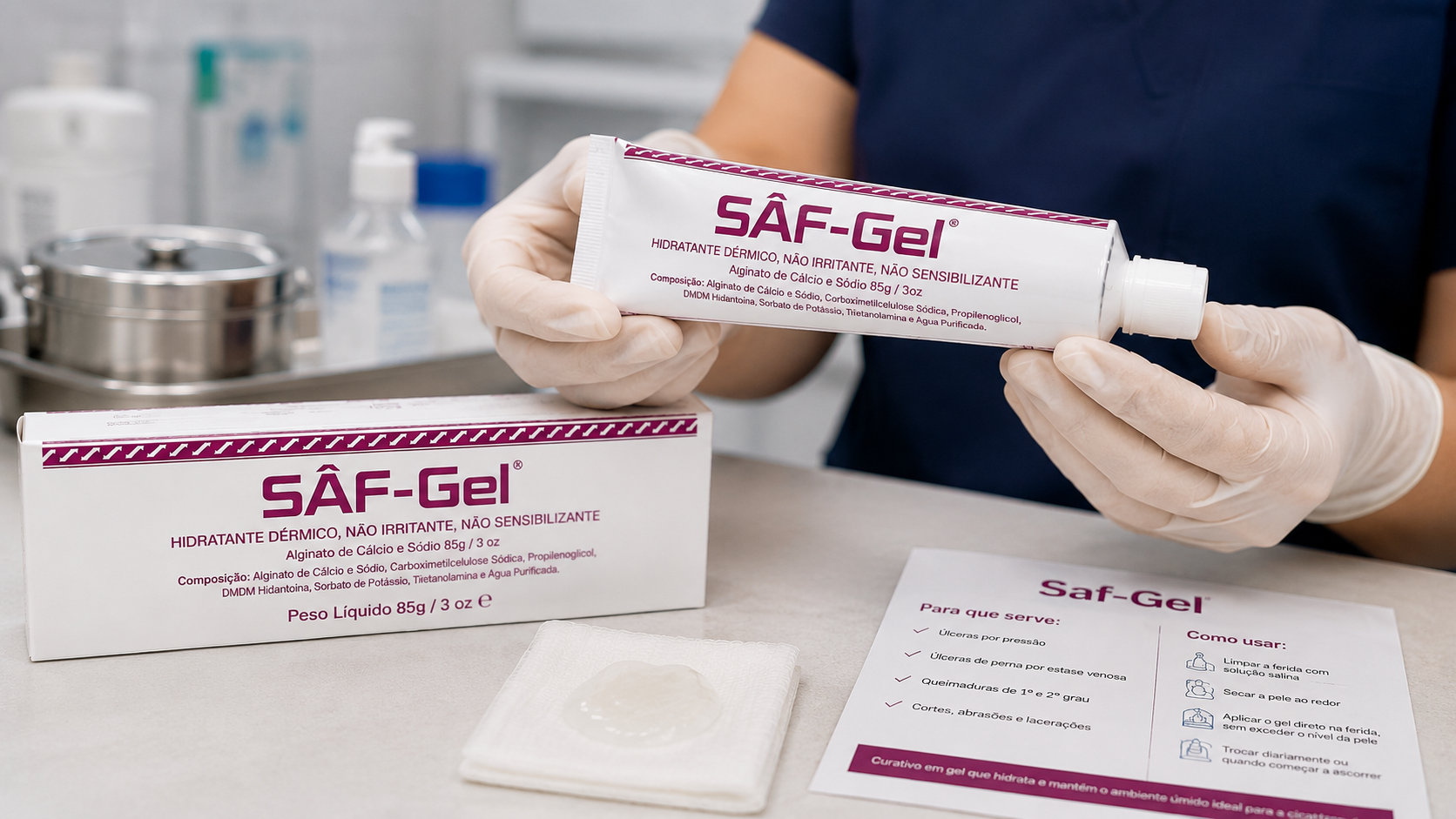 Saf-Gel: para que serve, composição e como usar (ConvaTec)