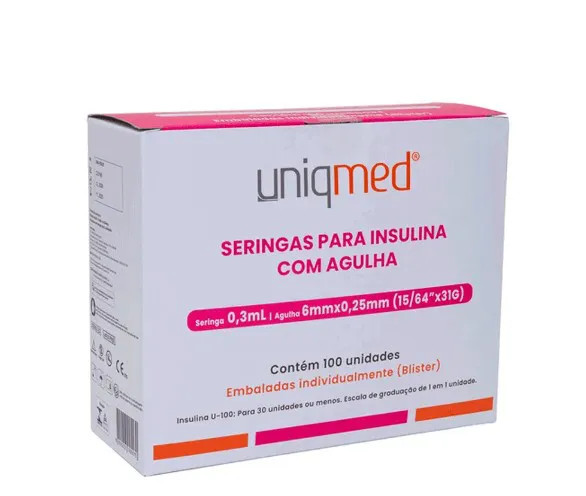 Seringa de Insulina 6MM - UNIQMED