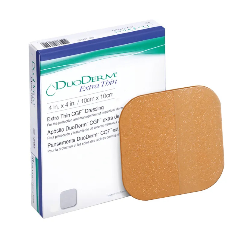 Curativo Estéril com Formula de Gel Controlada, Autoadesivo e Absorvente 10X10Cm Hidrocoloide Duo Derm Extra Fino Convatec (UND)