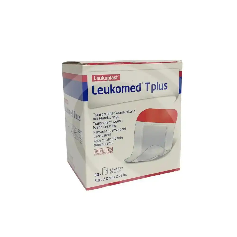 Leukomed T Plus 5 Cm X 7,2 Cm - Curativo Transparente Impermeável Bsn/essity - 50 Unidade