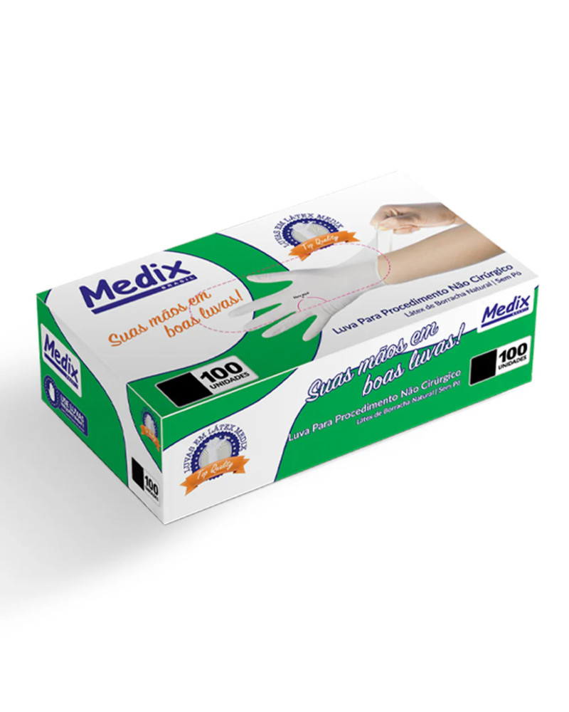 Luva de Procedimento Látex - Sem Pó