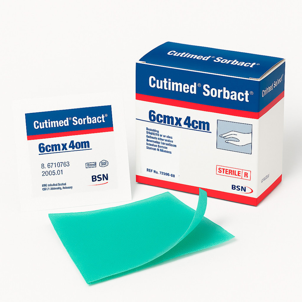 Curativo Antimicrobriano Cutimed Sorbact 4CMX6CM, Cxa C/ 40 Unidades