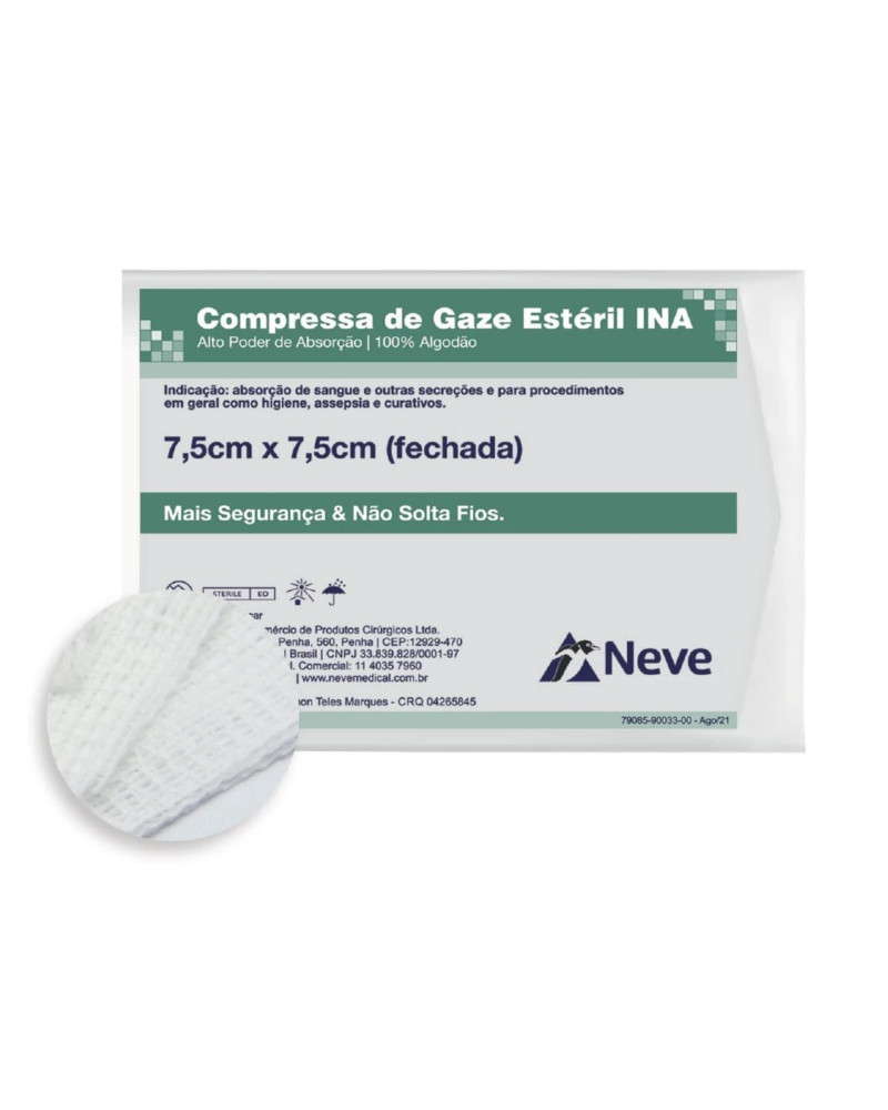 Compressa Estéril 13 fios - Neve